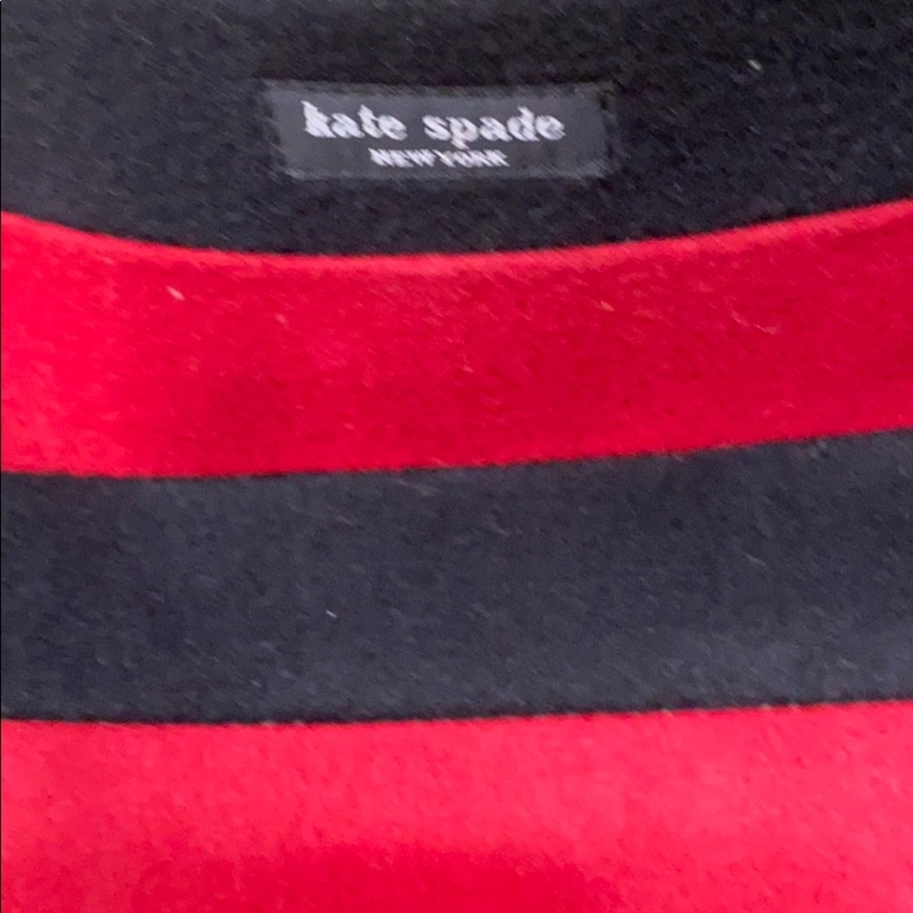 Kate Spade Red and Black Stripes Handbag